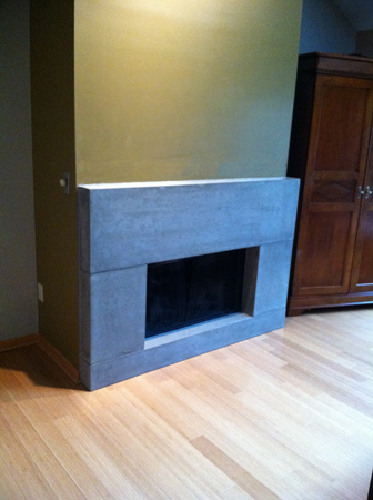 Modern Contemporary Fireplace Mantel and Surround